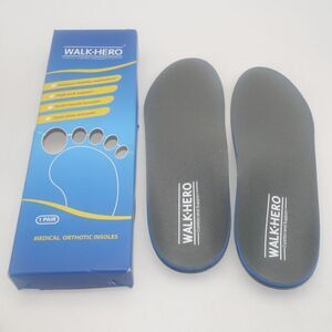 NEW Walk Hero Size G Arch Support Insoles Men's 10-10.5 Women's 12-12.5